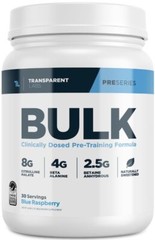Transparent Labs Bulk Pre Workout Supplement 30 Servings Energy & Performance