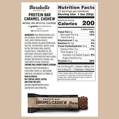 Barebells Protein Bars Caramel Cashew – 12 Count, 1.9oz Bars – Protein Snacks…