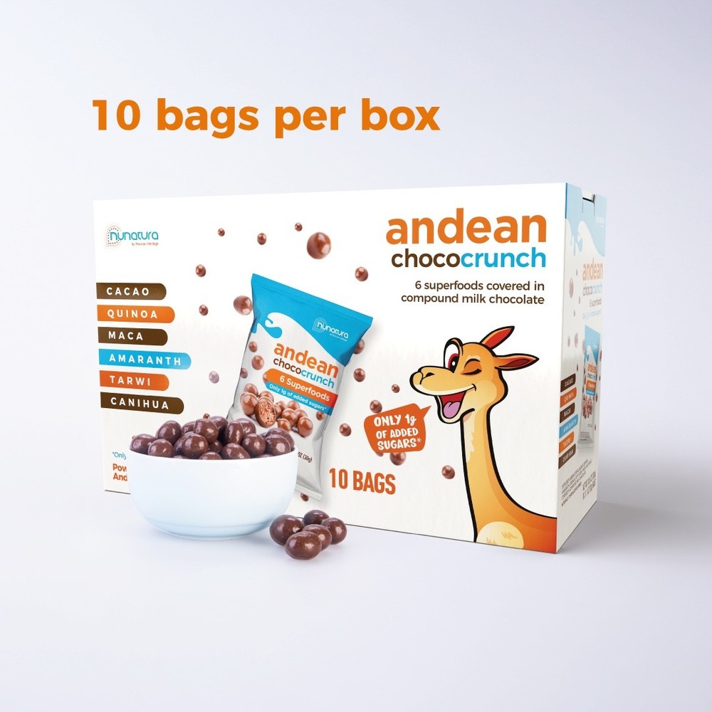 1 BOX – Superfoods Real milk – reduced sugar – quinoa, cacao, maca – Vegan.