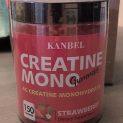 KANBEL Creatine Monohydrate Gummies Strawberry 150 Count 4g Sports Performance