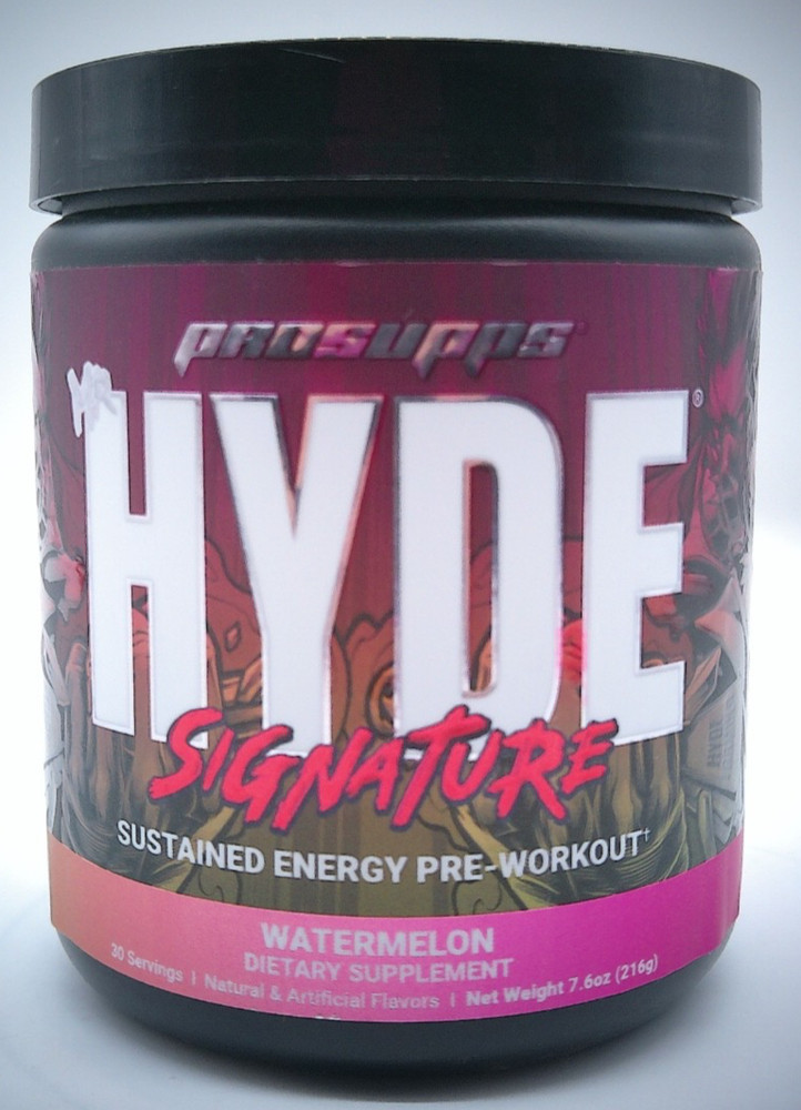 Prosupps Hyde Signature Watermelon Pre Workout, 7.6 Oz., 30 Servings, Exp 10/26+