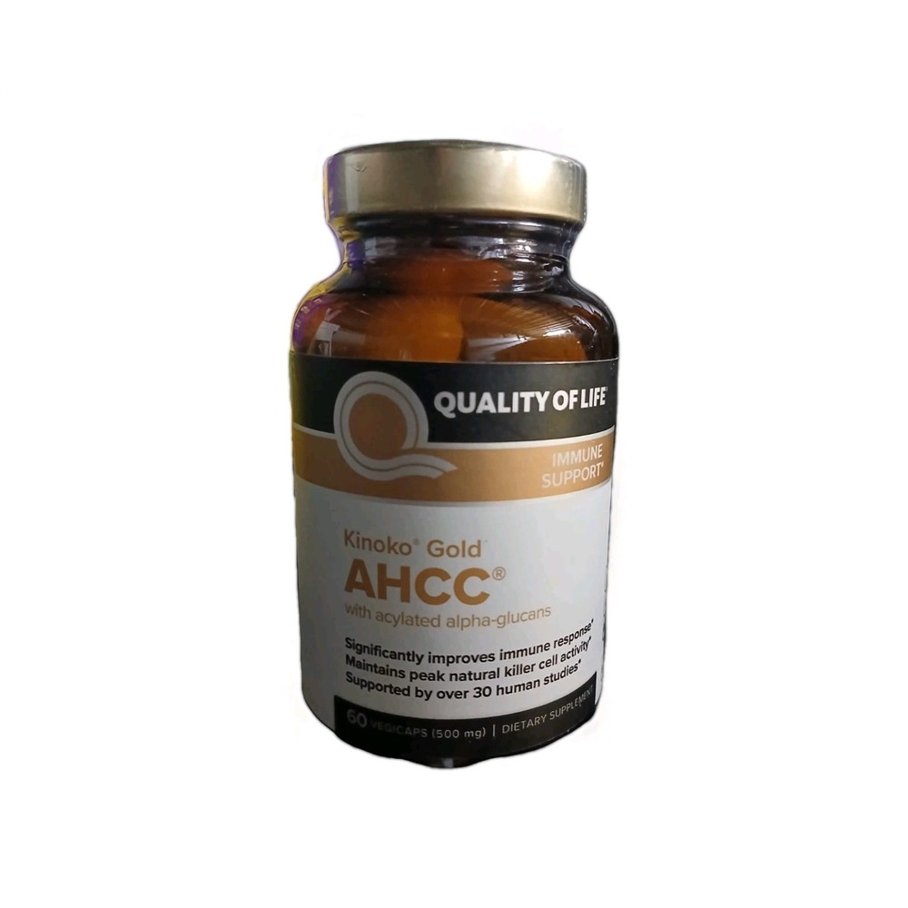 Quality of Life Premium Kinoko Gold AHCC 500mg Immune & Liver Health – 60 Caps