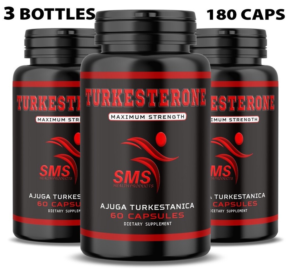 TURKESTERONE 1200mg AKA Ajuga Turkestanica Standardized to 10% 180 Caps Best