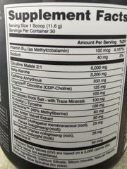 BUCKED UP BAMF High Stimulant Nootropic Pre-Workout TART HEART 30 Serving