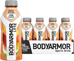 BODYARMOR LYTE Sports Drink Low-Calorie Sports Beverage Peach Mango 16 Oz 12 Pk