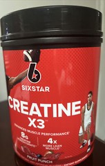 Six Star Creatine X3 Enhances Muscles & Strength, Fruit Punch – 2.18 lbs.
