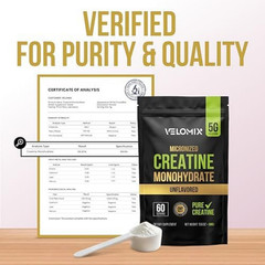 Micronized Creatine Monohydrate Powder – 100% Pure Creatine Powder Unflavored