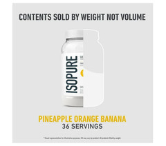 Isopure Infusions Whey Isolate Pineapple Orange Banana 36 Servings 20g Protein