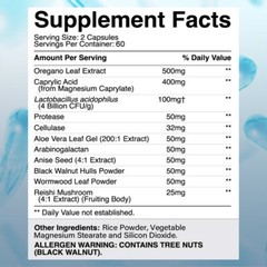 Candida Advanced Probiotic Support Intestinal Health Bacterial Balance 120 Count