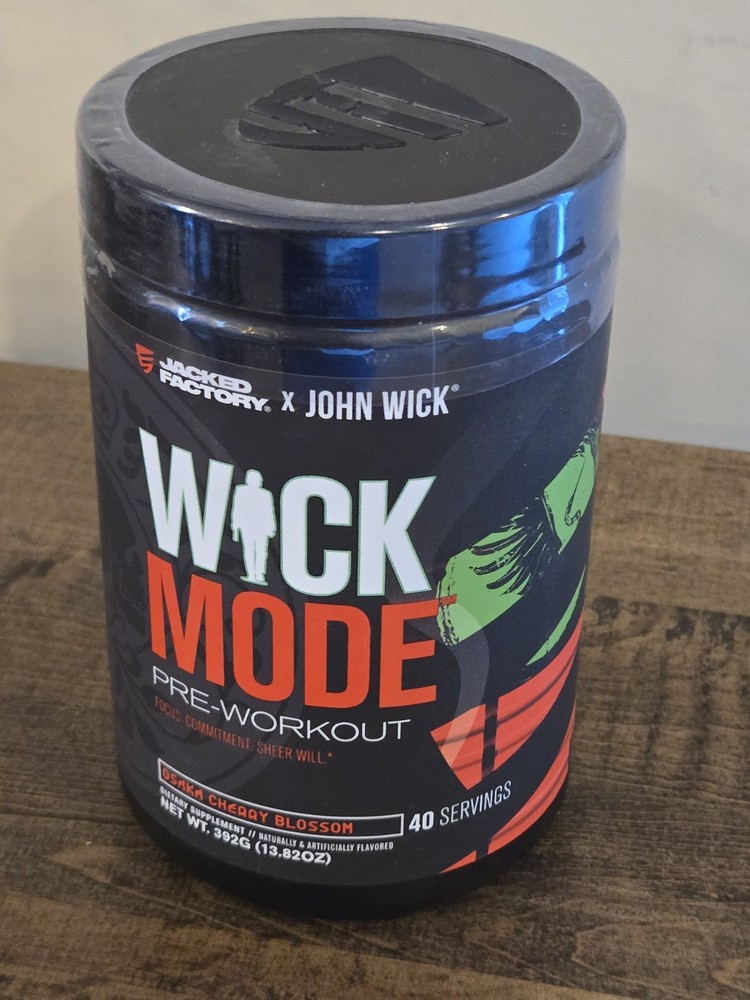 X John Wick Wick Mode Pre Workout Powder 40 Serv Osaka Cherry Blossom EXP 4/2026