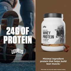 Grass Fed Whey Protein Powder Double Chocolate 24G Protein No Artificials 1.48LB