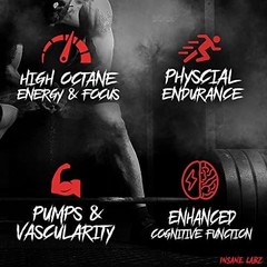 Psychotic Pre-Workout Powder – 35 Servings of Extreme Energy & Focus (7.5 oz)