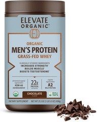 Men’s Whey Protein, Chocolate, Grass Fed A2 Regenerative with KSM-66 BB 09/27