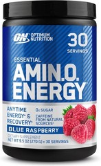 Amino Energy Pre Workout Powder – Keto Friendly Blue Raspberry, 30 Servings