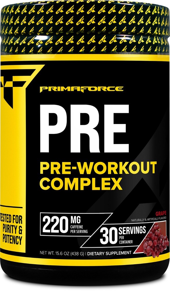 Primaforce Pre-Workout Complex Powder (30 Servings) – Grape Flavor