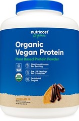 Nutricost Organic Vegan Protein Peanut Butter Chocolate (5 LB)