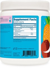 Wellah Creatine for Women (50 Servings) Blue Hawaii – 3g of Creatine Monohydrate