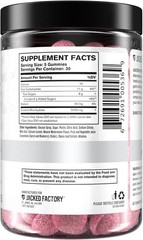 Jacked Factory Creatine Gummies 5g Daily Dose Watermelon 150 Vegan Gummies
