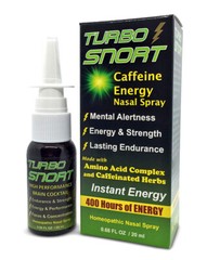 Turbo Snort Caffeine Nasal Spray with Creatine – No Crash Like Energy Drinks