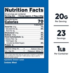 Nutricost Brewer’s Yeast 16oz – 20 Grams per Serving, High Quality – Non-GMO