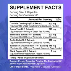 Garcinia Cambogia 20:1 Extract, Natural Weight Loss, Energy, Fat Burner