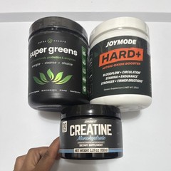 Men’s Fitness Supplement Bundle | Creatine, Super Greens & Joymode HARD+ New