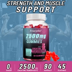 Creatine Monohydrate – Increase Strength & Build Muscle, 60 Gummies