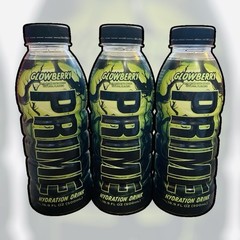 3x PRIME Hydration NEW 2024 Glowberry V2 500ml Exclusive Flavour Logan Paul KSI