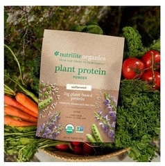 Nutrilite Organics Plant Protein Powder Unflavored USDA Organic Non-GMO