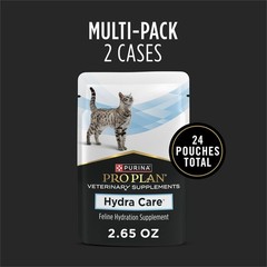 Hydration Cat Supplements – 24 Pouches of Pro Plan Veterinary Hydra Care 2.65 oz