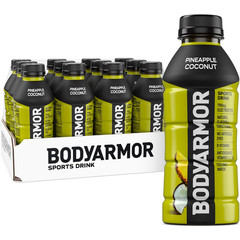 BODYARMOR Pineapple Coconut Sports Drink, 16 Fl Oz Bottles, 12 Pack Hydration