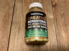 Happyummmm Creatine Monohydrate 5000MG 90 Gummies Lemon Flavor 10/26
