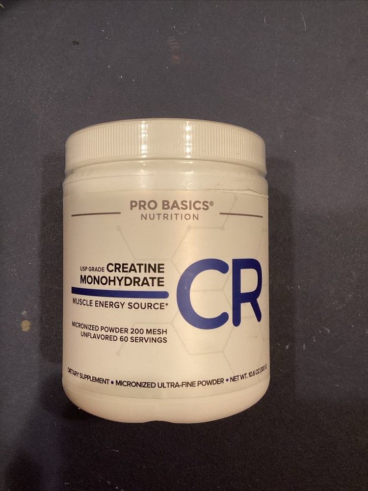 Pro Basics Nutrition Creatine Monohydrate CR. 10.6oz Brand New Exp: 11/24 Sealed