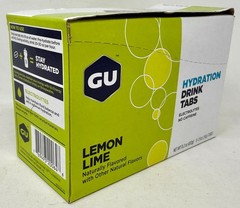New GU Hydration Electrolyte Drink Taps – Lemon Lime (8 tubes per case)