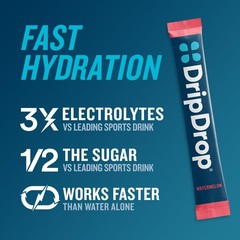 DripDrop Hydration Packets – Bold Variety Pack – 16 Single Serve Electrolyt