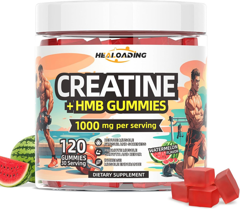 Creatine Monohydrate Gummies HMB Supplements for Men – Creatine and HMB Suppleme