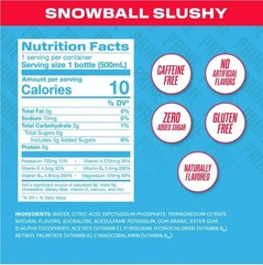 PRIME Hydration, Sports Drinks, Snowball Slushy 16.9 Fl Oz, 12 Pack