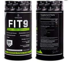 4 PACK FIT 9 FAT LOSS SUPPORT (120 caps) completely Original! By Sascha Fitness