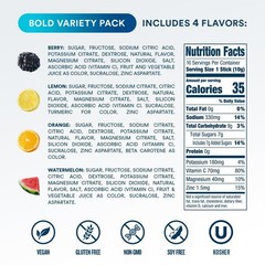 DripDrop Hydration Packets – Bold Variety Pack – Single Serve 16ct, Blue