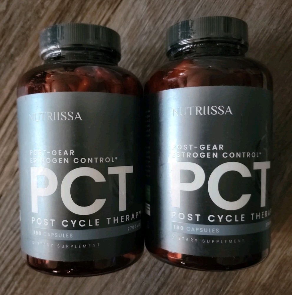 Lot of 2 Nutriissa PCT Post Cycle Therapy Estrogen Control 2700mg 360 Caps Total