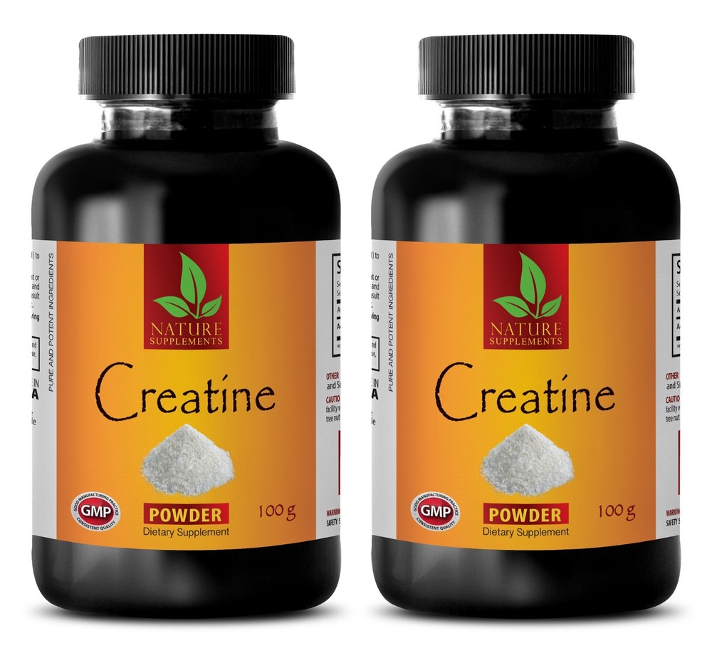 Weight Gain Supplement – CREATINE POWDER 100g – Bodybuilding Men – 2 Bottles