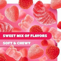 Gummy Candy Mix – Pink Candy Assortment, Fruit Flavors – 2 Lb Pack | Tutti