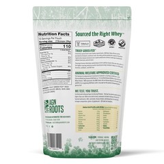 AGN Roots Grass Fed Whey Protein Powder Isolate – 1 Pound (Pack of 1), Cream