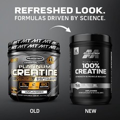 Creatine Monohydrate Powder MuscleTech Platinum Pure Micronized Muscle Recove…