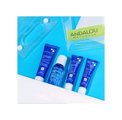 Andalou Naturals The Deep Hydration Routine On Go Kit Skin Care Moisturizer Set