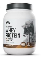 L evels Grass Fed Whey Protein Powder, Double Chocolate, 1.48 lb