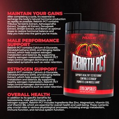 Rebirth PCT Supplement for Men, Most Stacked & Complete Post Cycle Therapy Fo…