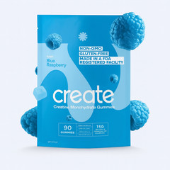 Creatine Monohydrate Gummies Sour Apple 90 Count Muscle Recovery Supplement