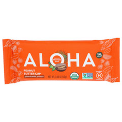 Aloha Organic Peanut Butter Cup Plant Based Protein Bar Pack of 4