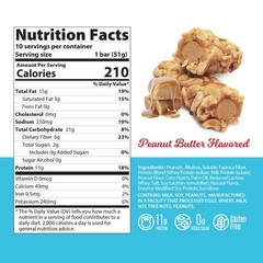 SKIPPY Peanut Butter Inspired Protein Bar, 11g Protein, 0g Sugar, Gluten-Free